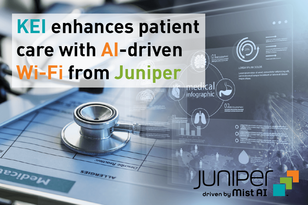 KEI-enhances-patient-care-with AI-driven Wi-Fi from Juniper